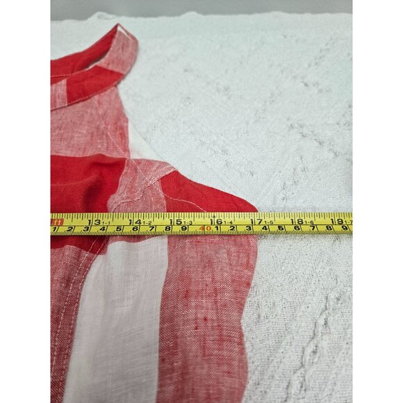 Red/White Gingham Halter Dress W Waist Tie Button Back cottagecore country retro - Picture 5 of 9